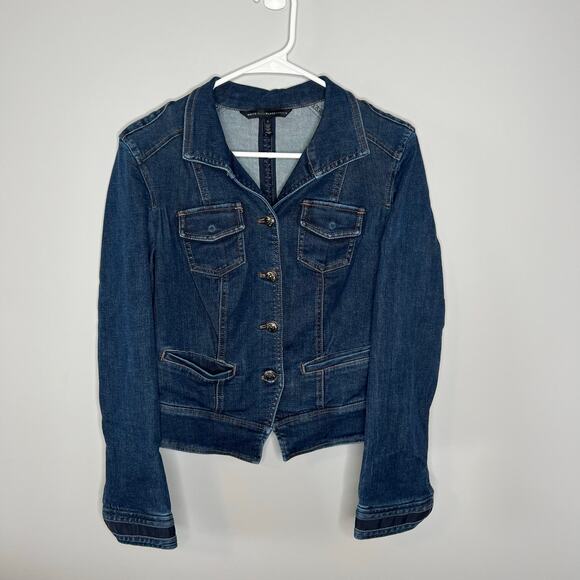 White House Black Market Jean Jacket Size 4 - Picture 13 of 13